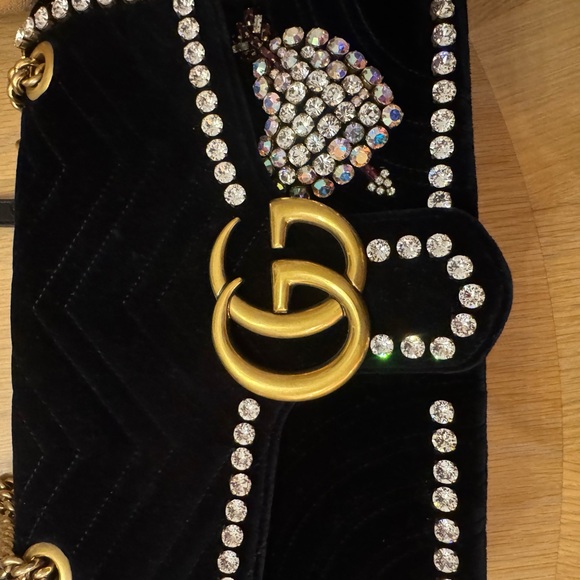 Gucci Black Shoulder Bag with Gold and Silver Accents - Picture 7 of 12